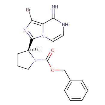 (S)-benzyl 2-(8-amino-1-bromoimidazo[1,5-a]pyrazine-3-yl)pyrrolidine-1-carboxylate