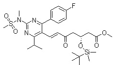 (3R,6E)-3-[[(1,1-Dimethylethyl)dimethylsilyl]oxy]-7-[4-(4-fluorophenyl)-6-(1-methylethyl)-2-[methyl(methylsulfonyl)amino]-5-pyrimidinyl]-5-oxo-6-heptenoic acid methyl ester