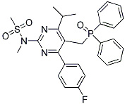 	Methanesulfonamide,N-[5-[(diphenylphosphinyl)methyl]-4-(4-fluorophenyl)-6-(1-methylethyl)-2-pyrimidinyl]-N-methyl