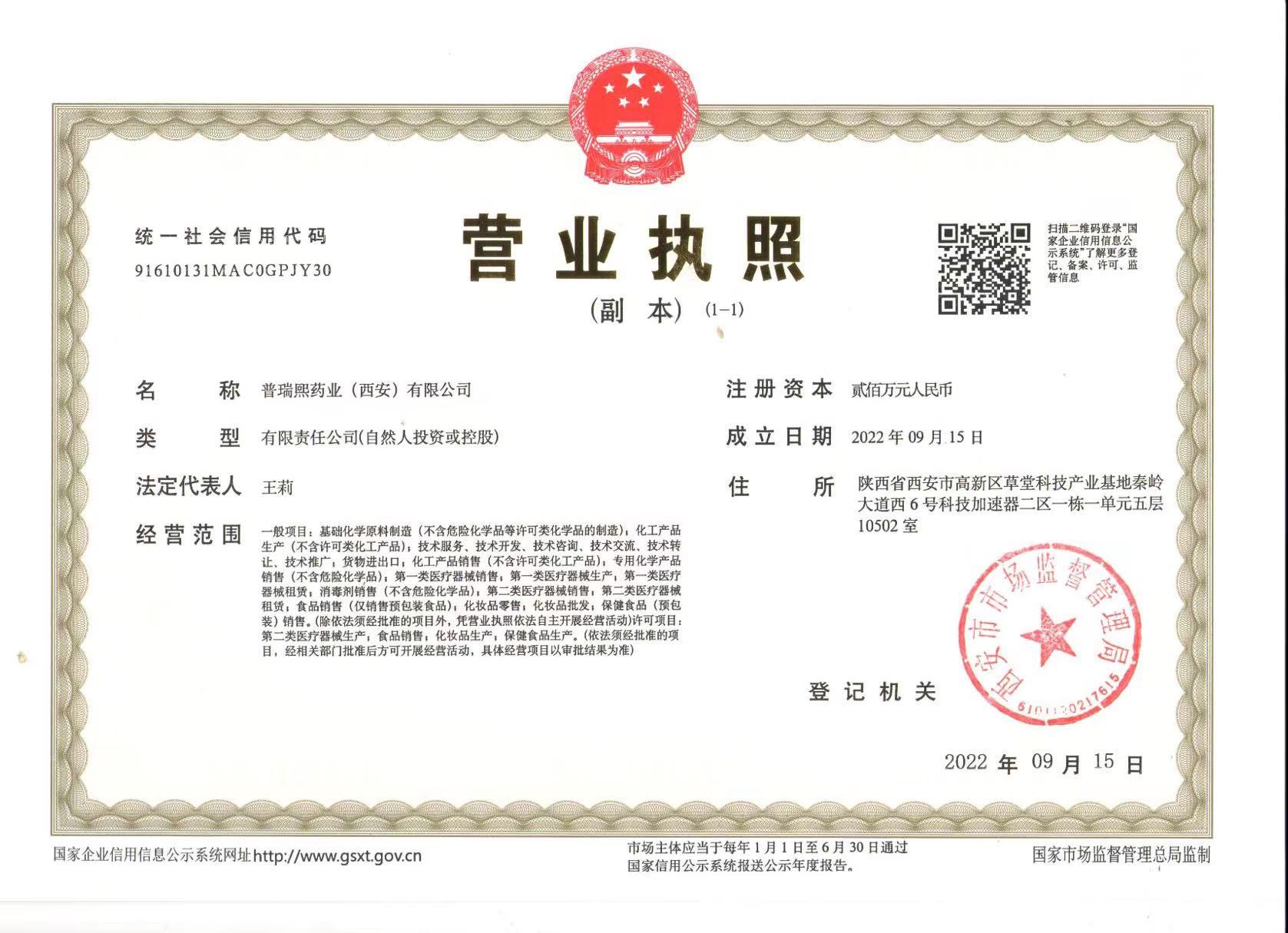 Certificate of accreditation