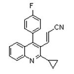 (E)-3-[2-Cyclopropyl-4-(4-fluorophenyl)-3-quinolinyl]-2-propenenitrile