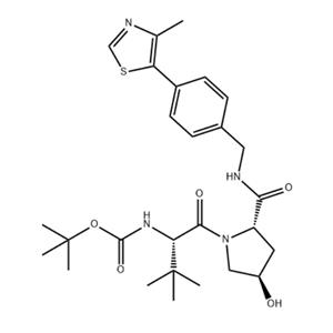 tert-butyl ((S)-1-((2S,4R)-4-hydroxy-2-((4-(4-methylthiazol-5-yl)benzyl)carbamoyl)pyrrolidin-1-yl)-3,3-dimethyl-1-oxobutan-2-yl)carbamate