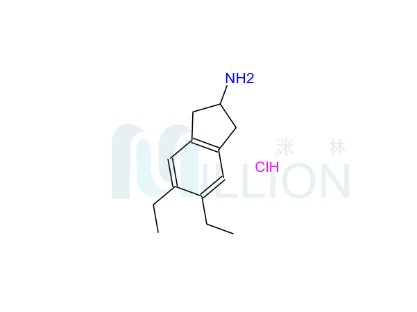 1H-Inden-2-aMine,5,6-diethyl-2,3-dihydro-,hydrochloride (1:1)