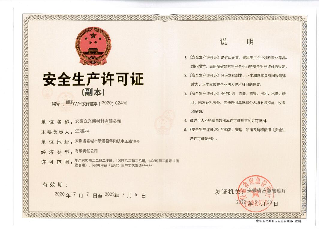 Business License Of EnterpriseLegal Person