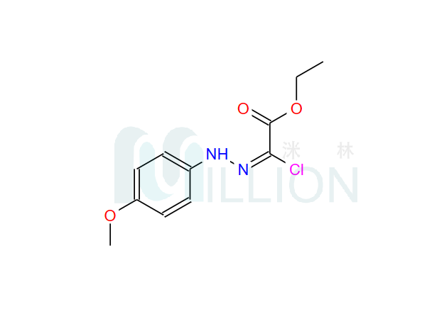 Acetic acid, 2-chloro-2-[2-(4-methoxyphenyl)hydrazinylidene], ethyl ester