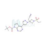 4-[1-[3-(cyanomethyl)-1-(ethylsulfonyl)-3-azetidinyl]-1H-pyrazol-4-yl]-7H-Pyrrolo[2,3-d]pyrimidine-7-carboxylic acid 1,1-dimethylethyl ester