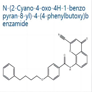 N-(2-Cyano-4-oxo-4H-1-benzopyran-8-yl)-4-(4-phenylbutoxy)benzamide