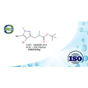 tert-butyl((4-bromo-5-cyano-1-methyl-1H-pyrazol-3-yl)methyl)(methyl)carbamate