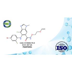 5-((4-Bromo-2-fluorophenyl)amino)-4-fluoro-1-methyl-N-(2-(vinyloxy)ethoxy)-1H-benzo[d]imidazole-6-carboxamide