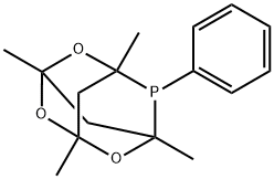 meCgPPh, 1,3,5,7-Tetramethyl-8-phenyl-2,4,6-trioxa-8-phosphatricyclo[3.3.1.13,7]decane