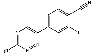 4-(3-Amino-1,2,4-triazin-6-yl)-2-fluorobenzonitrile