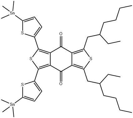 IN1654, 1,3-Bis(2-ethylhexyl)-5,7-bis(5-(trimethylstannyl)thiophen-2-yl)benzo[1,2-c:4,5-c']dithiophene-4,8-dione