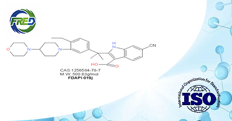 6-Cyano-2-(2-(4-ethyl-3-(4-morpholinopiperidin-1-yl)phenyl)propan-2-yl)-1H-indole-3-carboxylic acid