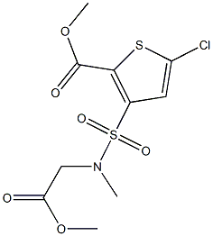 5-Chloro-3-[N-(methoxy-carbonyl-methyl)sulfamoyl]-2-thiophene carboxylic acid methyl ester