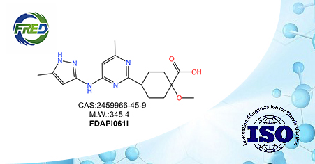 1-Methoxy-4-(4-methyl-6-((5-methyl-1H-pyrazol-3-yl)amino)pyrimidin-2-yl)cyclohexane-1-carboxylic acid