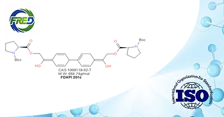 (2S,2'S)-O'2,O2-([1,1'-biphenyl]-4,4'-diylbis(2-oxoethane-2,1-diyl))1-di-tert-butylbis(pyrrolidine-1,2-dicarboxylate)