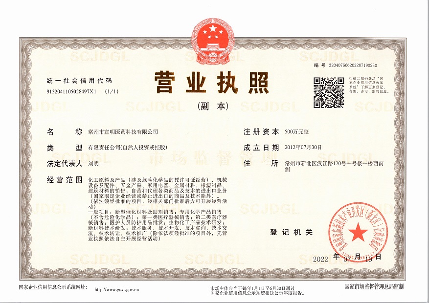 Business License Of EnterpriseLegal Person