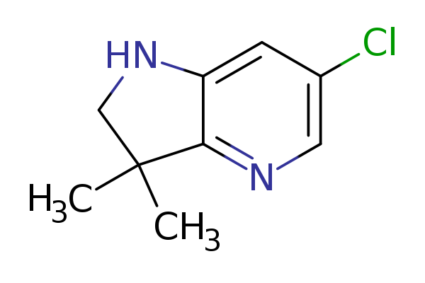 6-chloro-3,3-dimethyl-1H,2H,3H-pyrrolo[3,2-b]pyridine