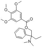 3,4,5-Trimethoxybenzoic acid 2-(dimethylamino)-2-phenylbutyl ester Structure