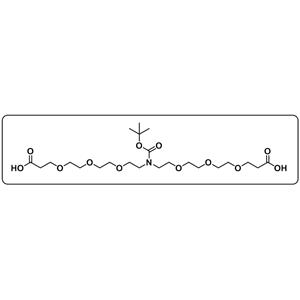 N-Boc-N-bis(PEG3-acid)