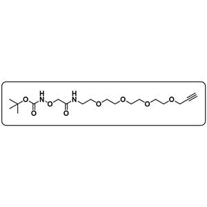 Boc-aminooxy-amide-PEG4-propargyl