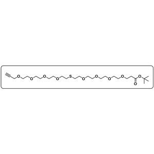 Propargyl-PEG4-S-PEG4-t-butyl ester