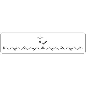 N-Boc-N-bis(PEG3-azide)