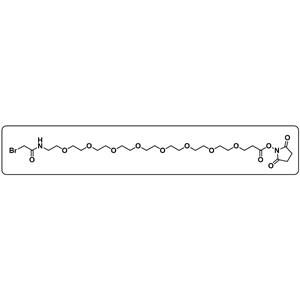 BrCH2CONH-PEG8-NHS ester