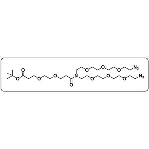 N-(Boc-PEG2)-N-bis(PEG3-azide)