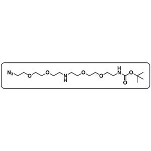 N-(Azido-PEG2)-NH-PEG2-NHBoc