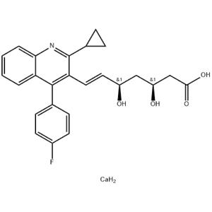 	(3S,5R,6E)-7-[2-Cyclopropyl-4-(4-fluorophenyl)-3-quinolinyl]-3,5-dihydroxy-6-heptenoic Acid CalciuM Salt