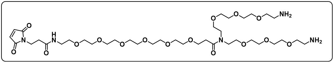 N-(Mal-PEG6)-N-bis(PEG3-amine)