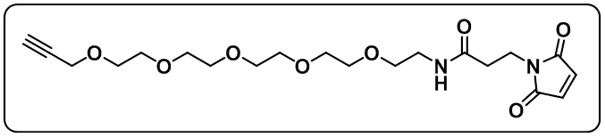 Propargyl-PEG5-amido-Maleimide