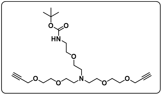 N-(Boc-PEG1)-N-bis(PEG2-propargyl)