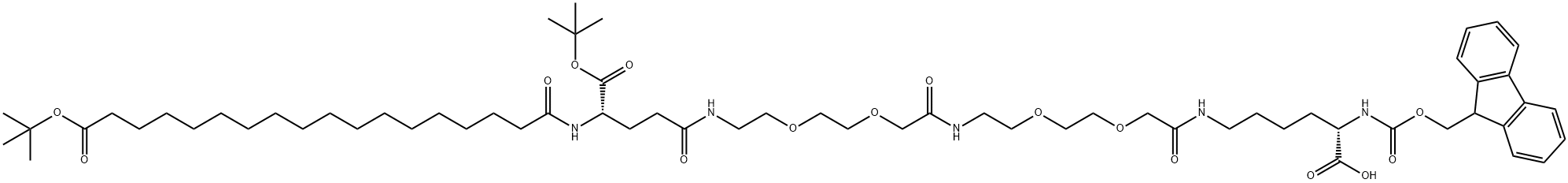 Fmoc-L-Lys[Oct-(otBu)-Glu-(otBu)-AEEA-AEEA]-OH