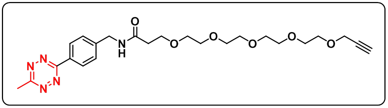 Methyltetrazine-amido-PEG5-alkyne