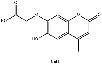 	sodium [(6-hydroxy-4-methyl-2-oxo-2H-1-benzopyran-7-yl)oxy]acetate