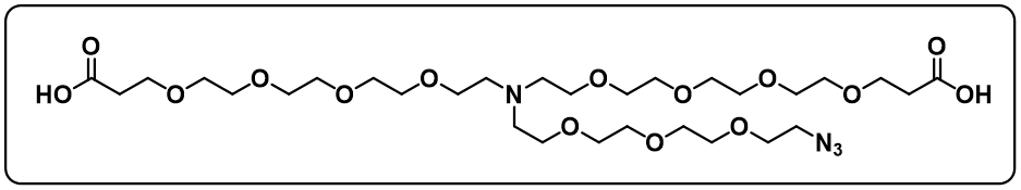 N-(Azido-PEG3)-N-bis(PEG4-acid)