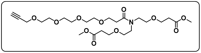 N-(Propargyl-PEG4-carbonyl)-N-bis(PEG1-methylester)