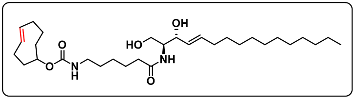 (E)-Cyclooct-4-en-1-yl (6-(((2S,3R,E)-1,3-dih ydroxyoctadec-4-en-2-yl)amino)-6-oxohexyl) carbamate