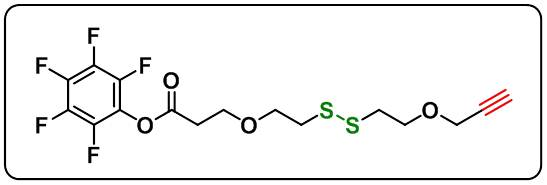 Propargyl-PEG1-SS-PEG1-PFP ester