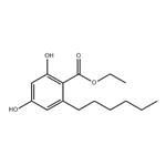 Benzoic acid, 2-hexyl-4,6 -dihydroxy-, ethyl ester