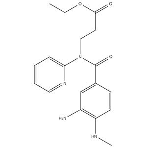 3-[(3-AMINO-4-METHYLAMINO-BENZOYL)-PYRIDIN-2-YL-AMINO]-PROPIONIC ACID ETHYL ESTER