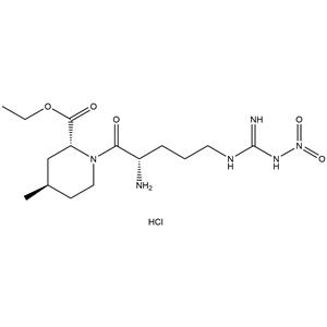 	Ethyl (2R,4R)-1-(Nitroglycerine-nitro-L-arginyl)-4-methyl-piperidinecarboxylate hydrochloride