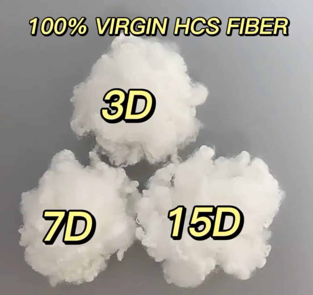 2D32mm 100% Virgin Hollow Conjugated Siliconized PSF for Making Polyester Fiber Ball