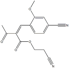 (Z)-2-cyanoethyl 2-(4-cyano-2-methoxybenzylidene)-3-oxobutanoate