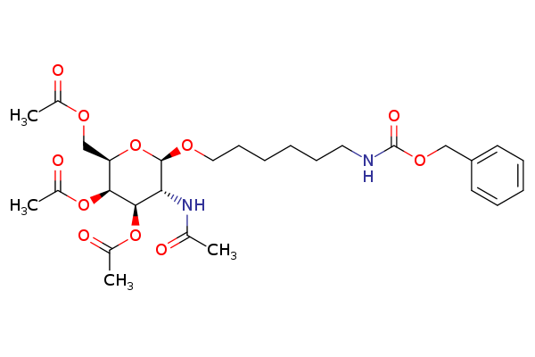 (2R,3R,4R,5R,6R)-5-Acetamido-2-(acetoxymethyl)-6-((6-(((benzyloxy)carbonyl)amino)hexyl)oxy)tetrahydro-2H-pyran-3,4-diyl diacetate