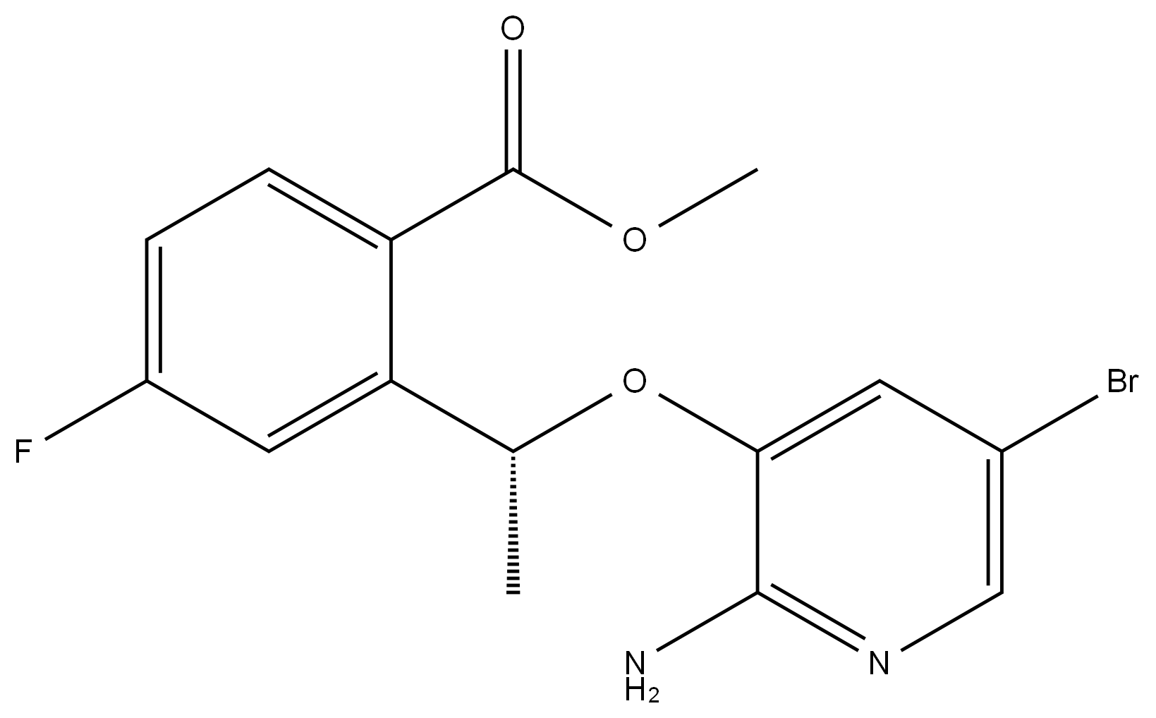 	methyl(R)-2-(1-((2-amino-5-bromopyridin-3-yl)oxy)ethyl)-4-fluorobenzoate