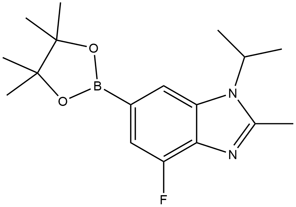 1H-BenziMidazole, 4-fluoro-2-Methyl-1-(1-Methylethyl)-6-(4,4,5,5-tetraMethyl-1,3,2-dioxaborolan-2-yl)-