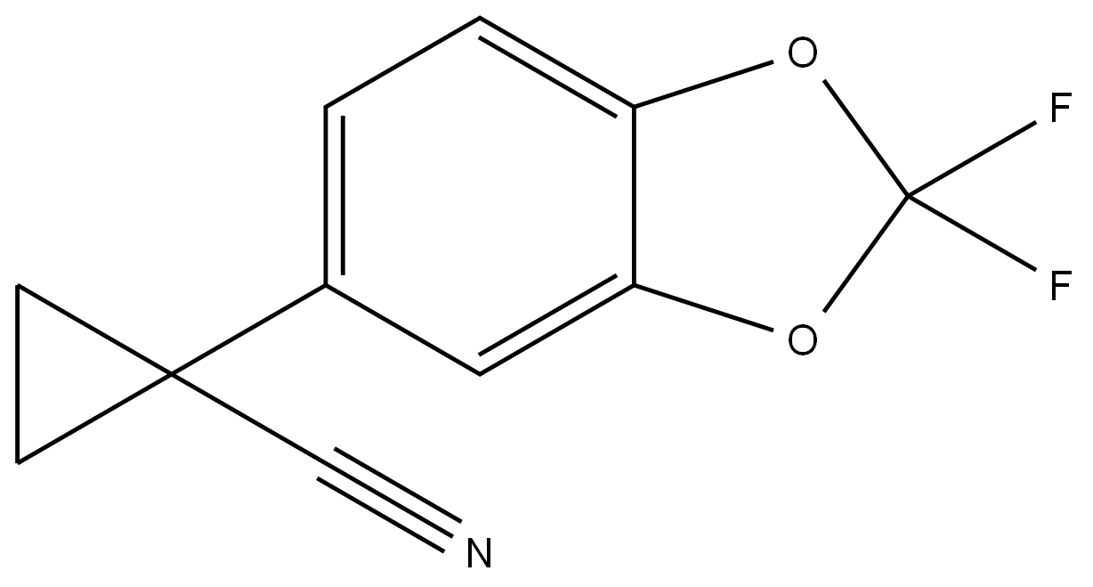 1-(2,2-difluorobenzo[d][1,3]dioxol-5-yl)cyclopropanecarbonitrile